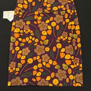 New XL LULAROE CASSIE Pencil Skirt Yoga Waist Band, NWT Women's Size XL